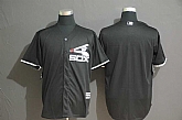 White Sox Blank Black Cool Base Jersey,baseball caps,new era cap wholesale,wholesale hats